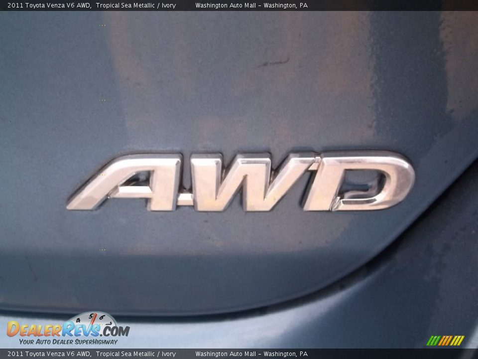 2011 Toyota Venza V6 AWD Tropical Sea Metallic / Ivory Photo #9