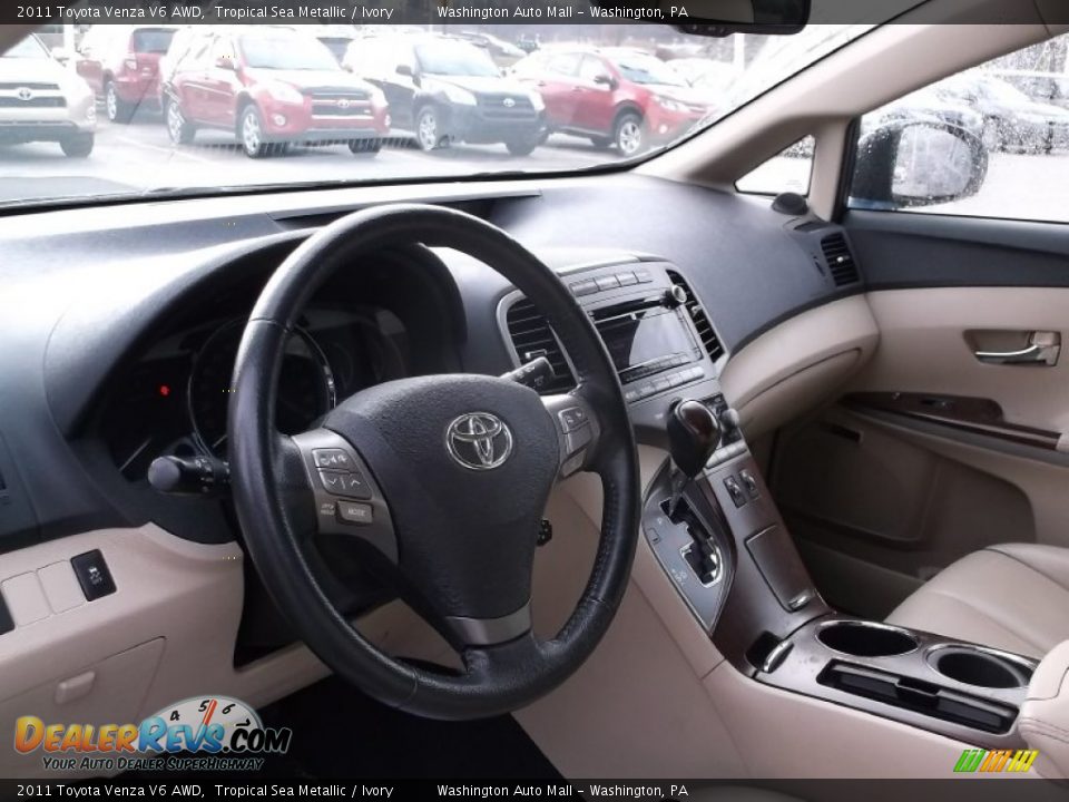 2011 Toyota Venza V6 AWD Tropical Sea Metallic / Ivory Photo #10