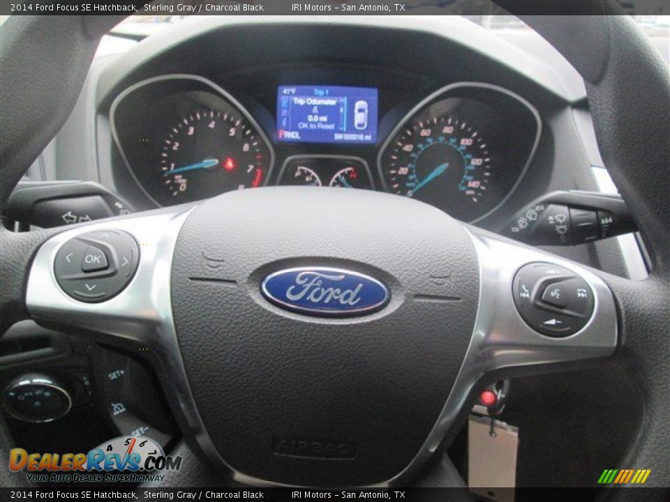 2014 Ford Focus SE Hatchback Sterling Gray / Charcoal Black Photo #28