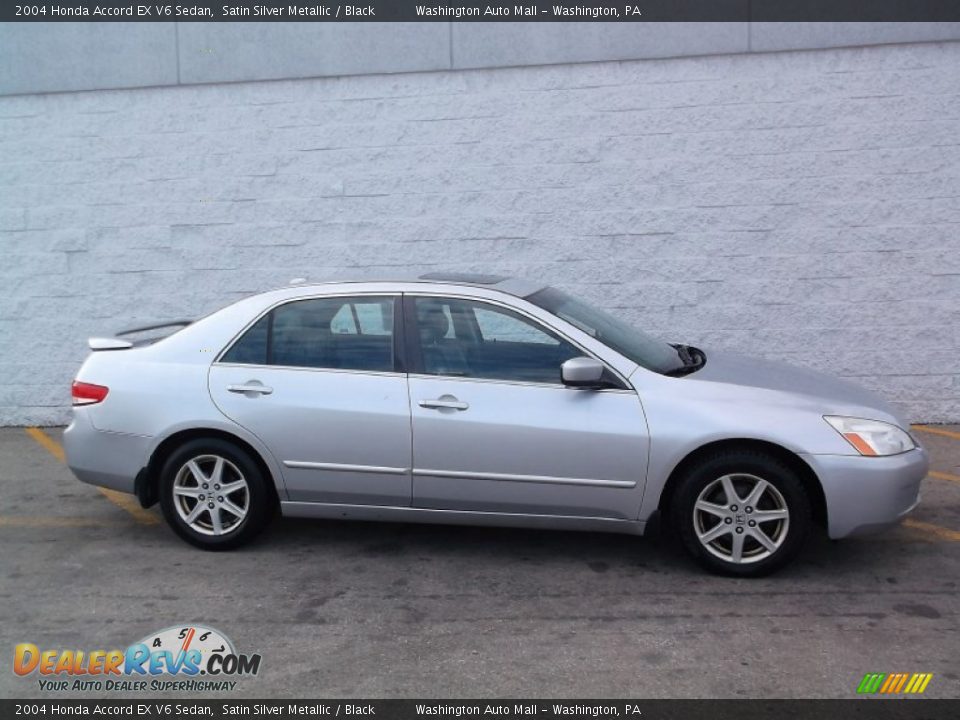 2004 Honda Accord EX V6 Sedan Satin Silver Metallic / Black Photo #2