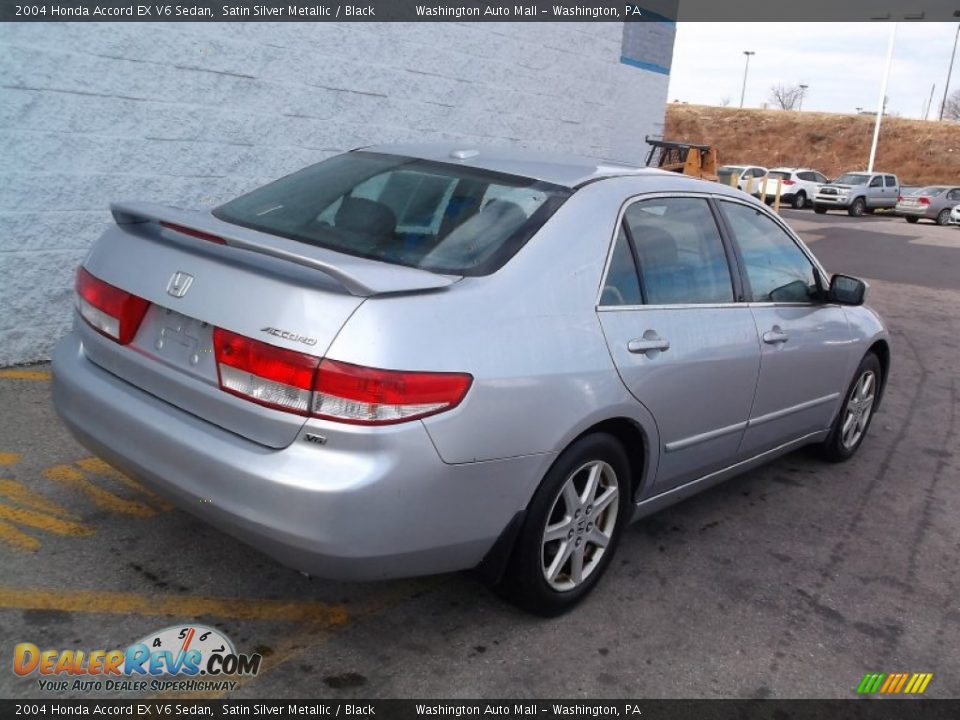 2004 Honda Accord EX V6 Sedan Satin Silver Metallic / Black Photo #8