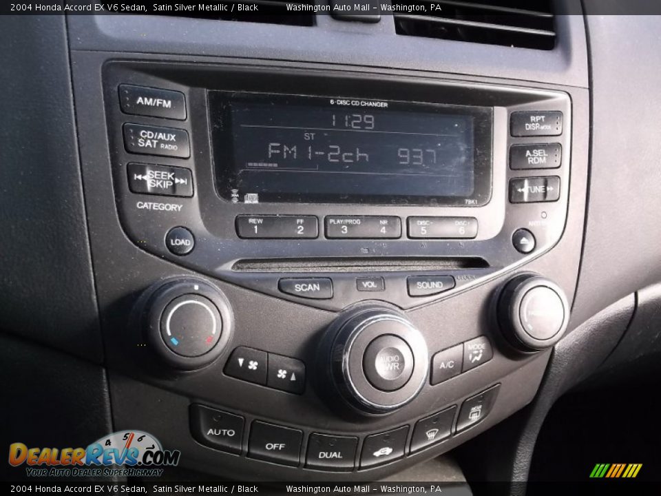 2004 Honda Accord EX V6 Sedan Satin Silver Metallic / Black Photo #15