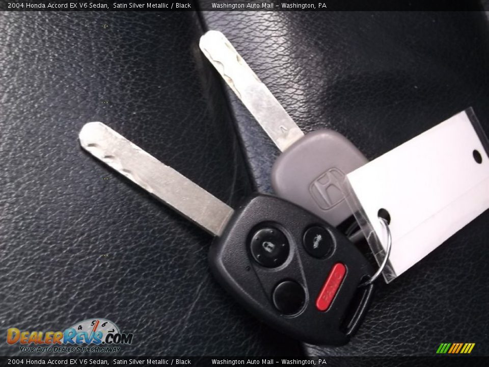 2004 Honda Accord EX V6 Sedan Satin Silver Metallic / Black Photo #18