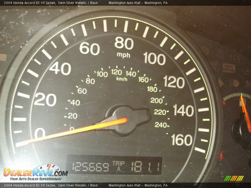 2004 Honda Accord EX V6 Sedan Satin Silver Metallic / Black Photo #20