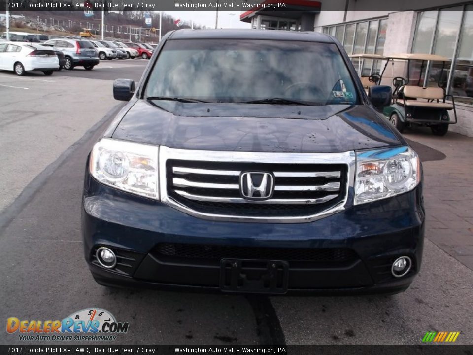 2012 Honda Pilot EX-L 4WD Bali Blue Pearl / Gray Photo #5