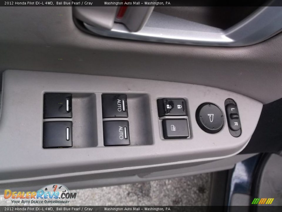 2012 Honda Pilot EX-L 4WD Bali Blue Pearl / Gray Photo #11