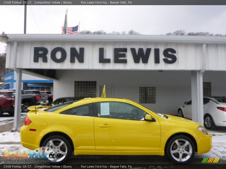 2008 Pontiac G5 GT Competition Yellow / Ebony Photo #1