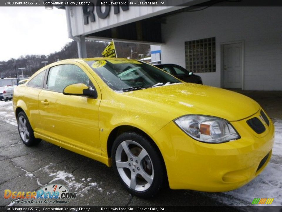 2008 Pontiac G5 GT Competition Yellow / Ebony Photo #2