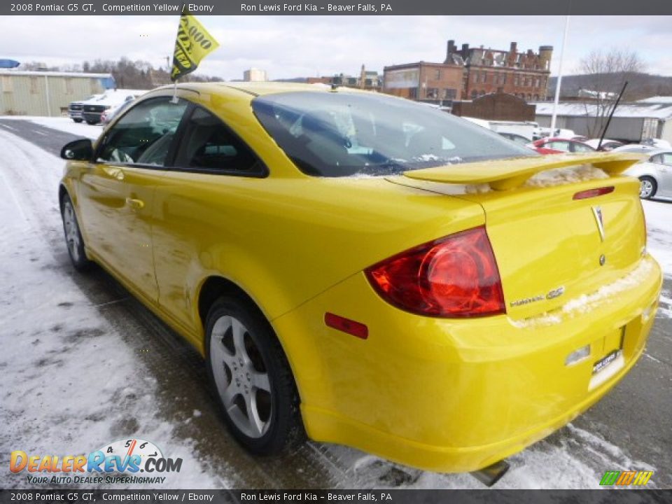 2008 Pontiac G5 GT Competition Yellow / Ebony Photo #6