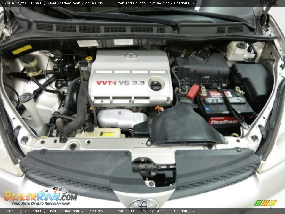 2004 Toyota Sienna LE Silver Shadow Pearl / Stone Gray Photo #16