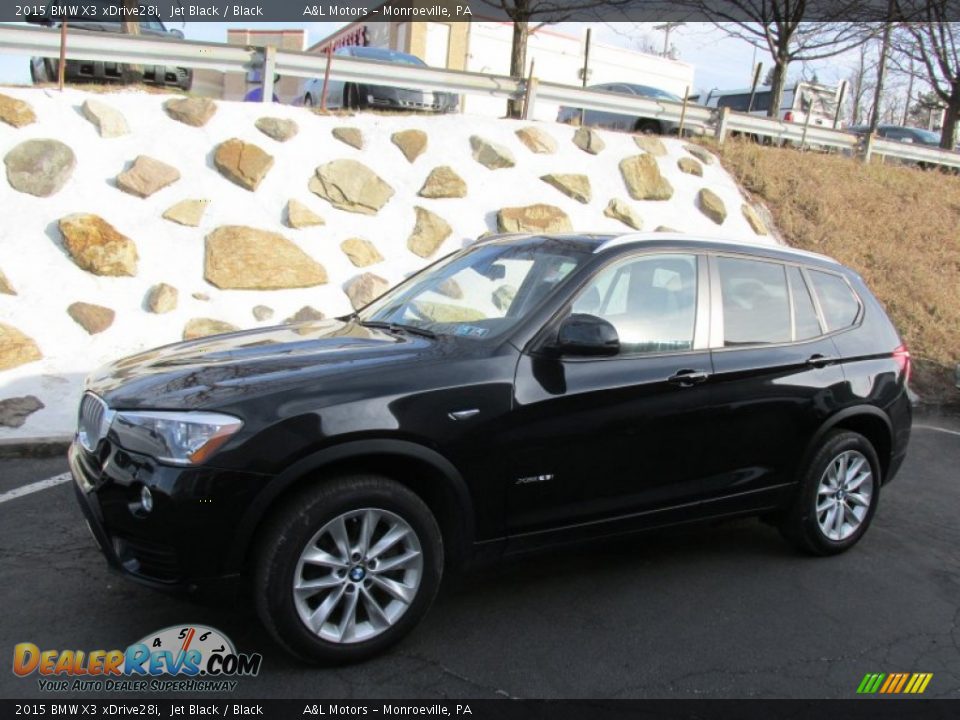2015 BMW X3 xDrive28i Jet Black / Black Photo #1