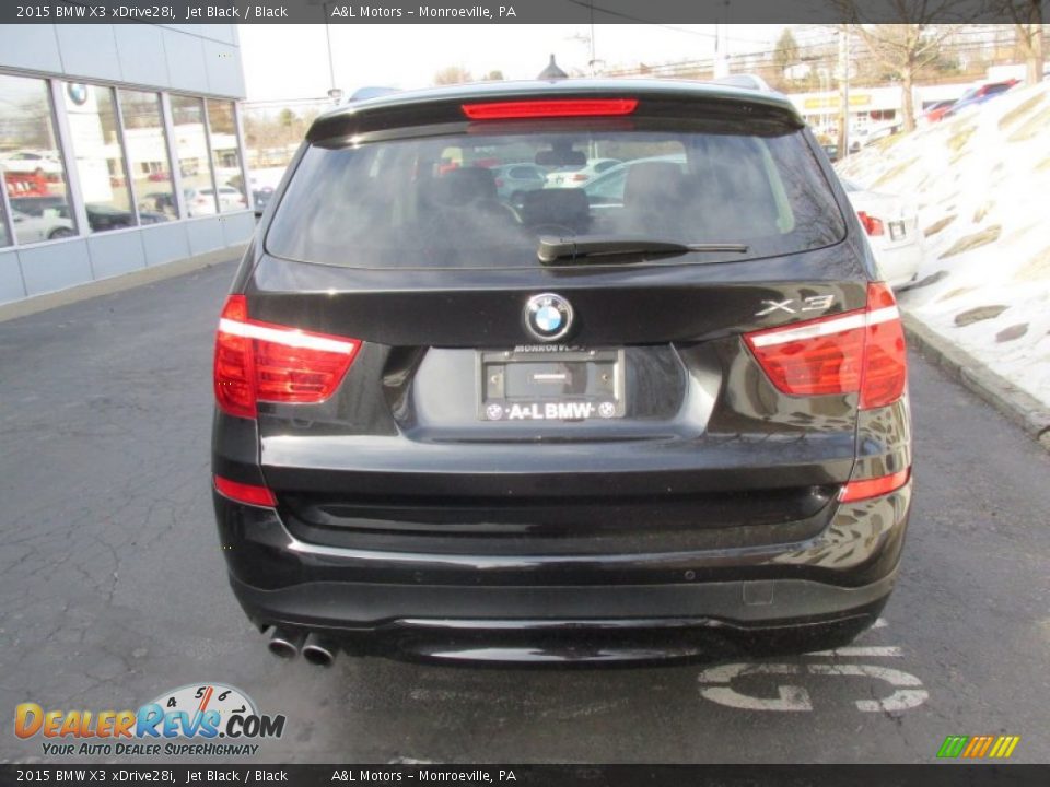 2015 BMW X3 xDrive28i Jet Black / Black Photo #5
