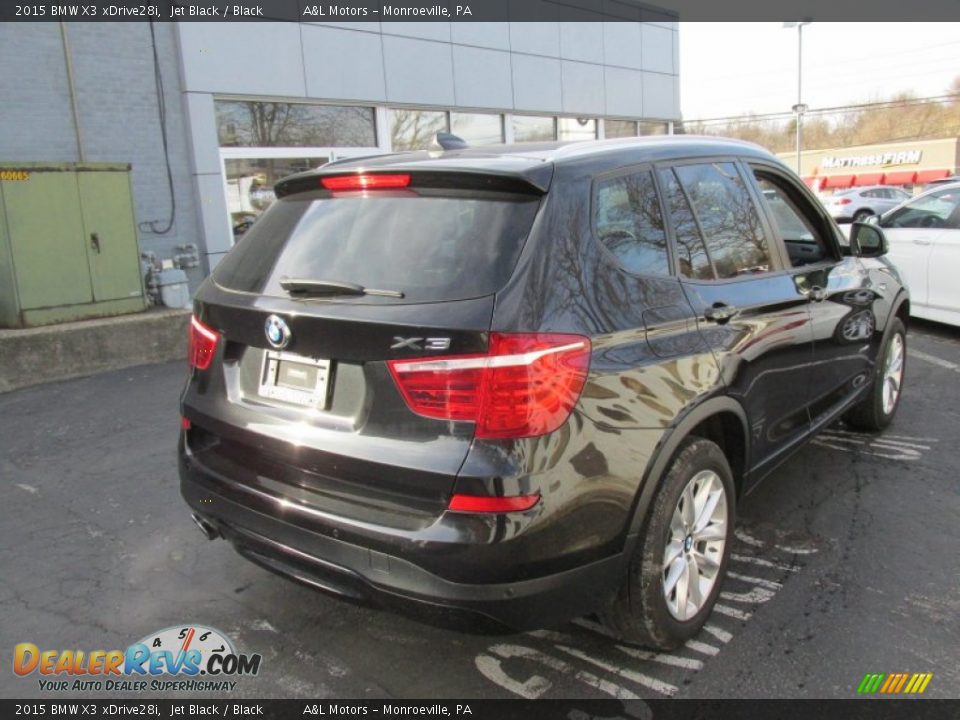 2015 BMW X3 xDrive28i Jet Black / Black Photo #6