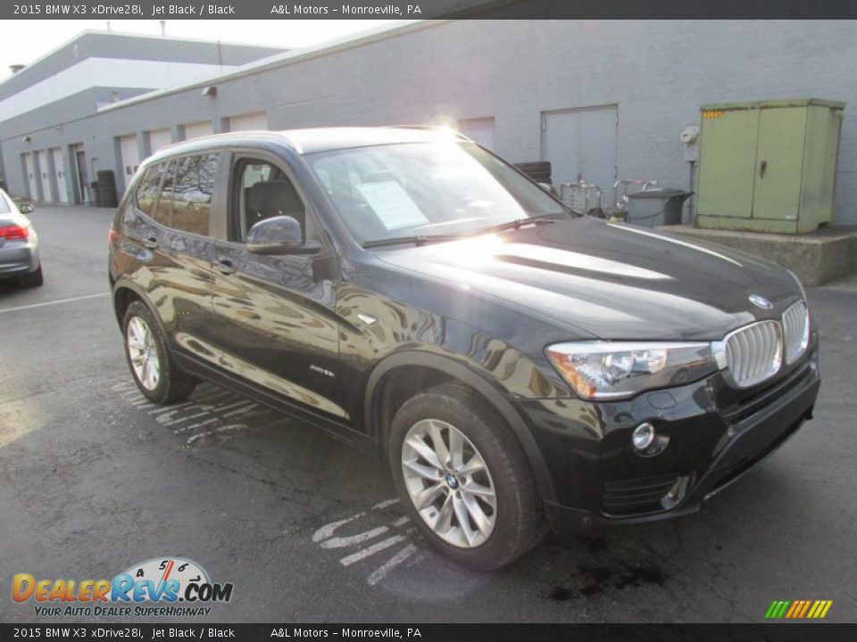 2015 BMW X3 xDrive28i Jet Black / Black Photo #7