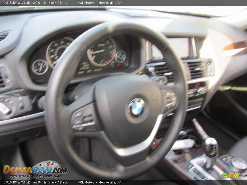 2015 BMW X3 xDrive28i Jet Black / Black Photo #15