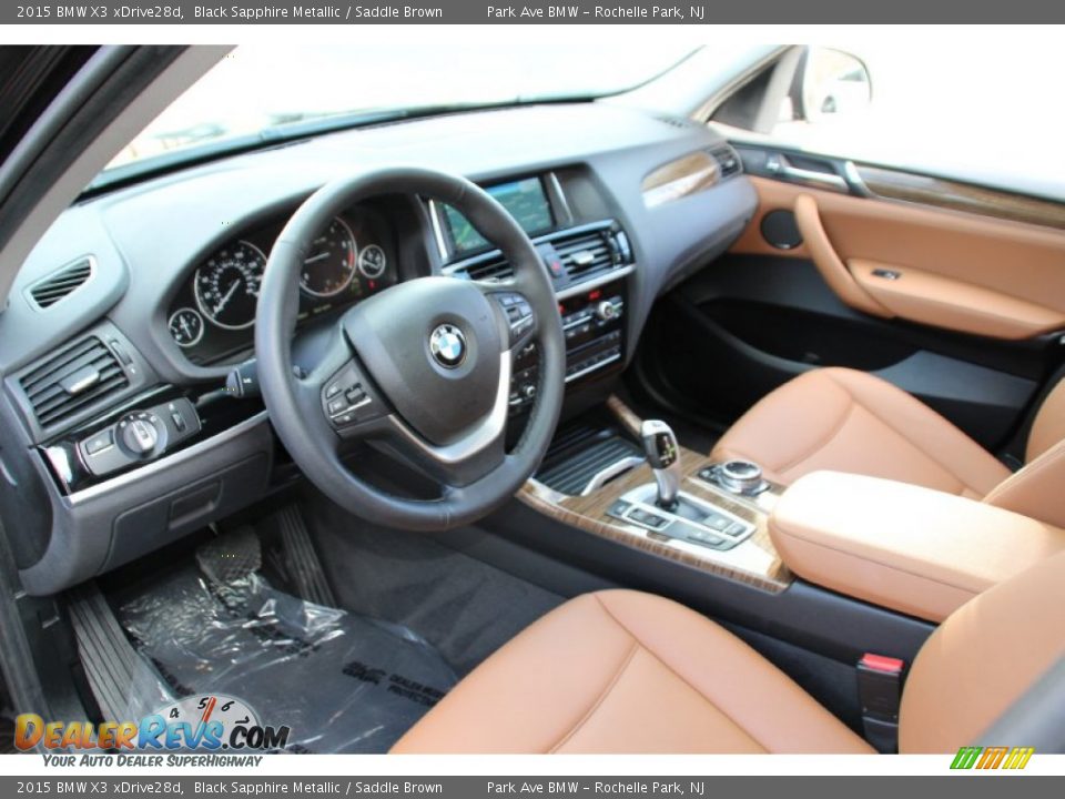 Saddle Brown Interior - 2015 BMW X3 xDrive28d Photo #10
