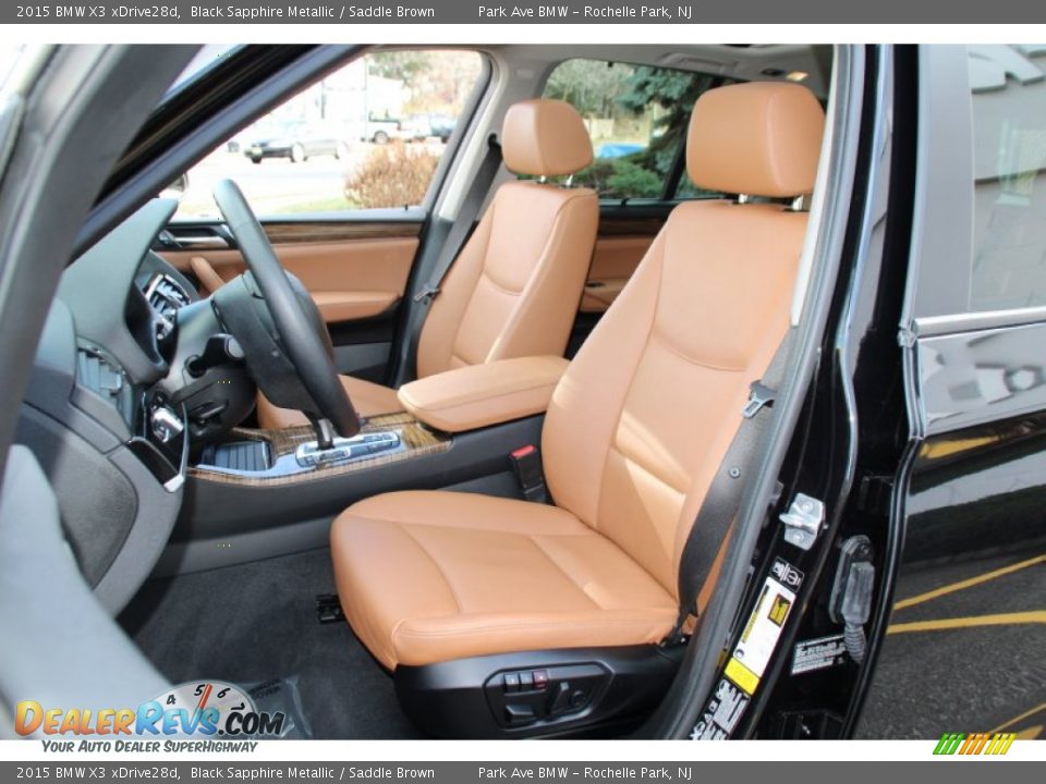 Front Seat of 2015 BMW X3 xDrive28d Photo #13