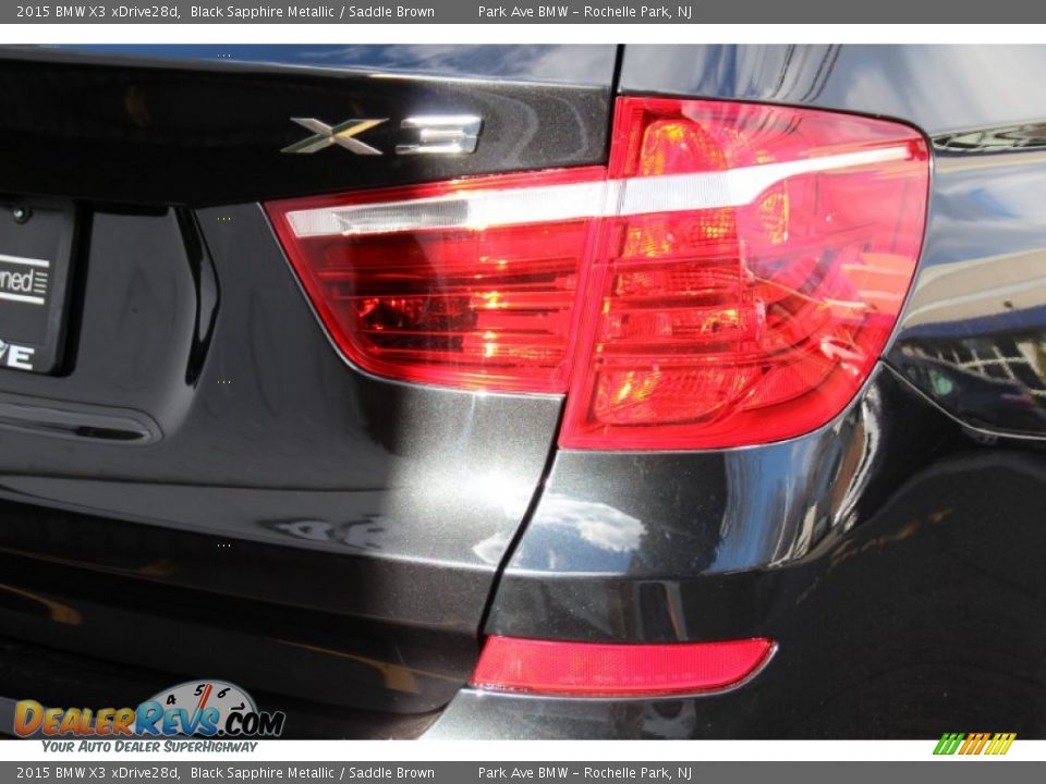 2015 BMW X3 xDrive28d Black Sapphire Metallic / Saddle Brown Photo #23