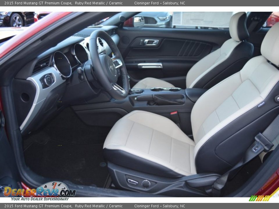 2015 Ford Mustang GT Premium Coupe Ruby Red Metallic / Ceramic Photo #6