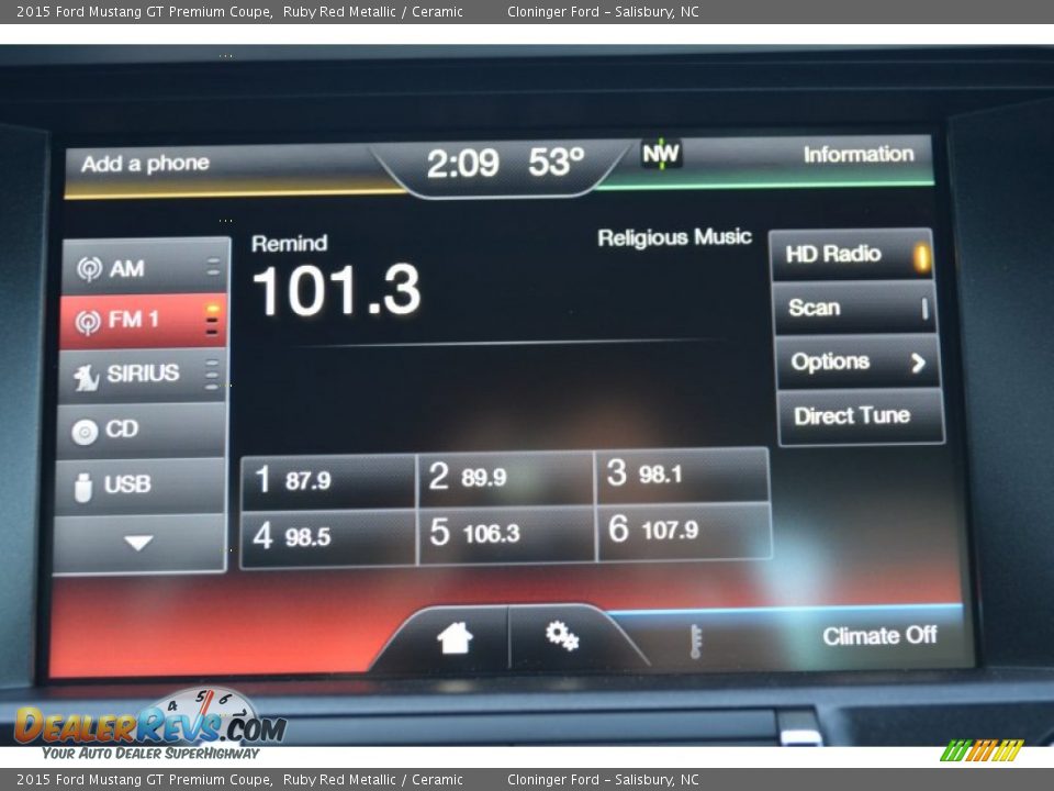 2015 Ford Mustang GT Premium Coupe Ruby Red Metallic / Ceramic Photo #12