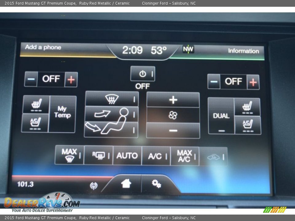 2015 Ford Mustang GT Premium Coupe Ruby Red Metallic / Ceramic Photo #13