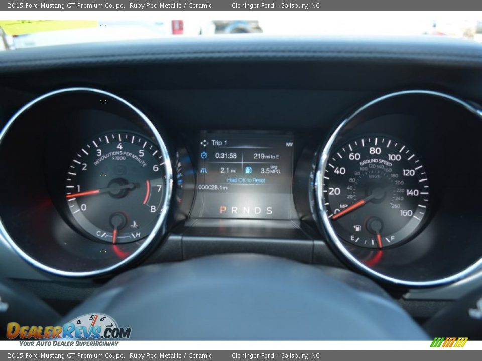 2015 Ford Mustang GT Premium Coupe Ruby Red Metallic / Ceramic Photo #20