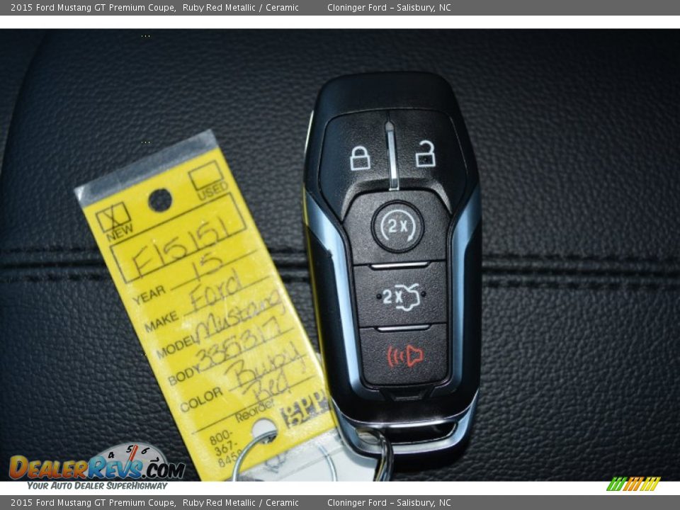 2015 Ford Mustang GT Premium Coupe Ruby Red Metallic / Ceramic Photo #23