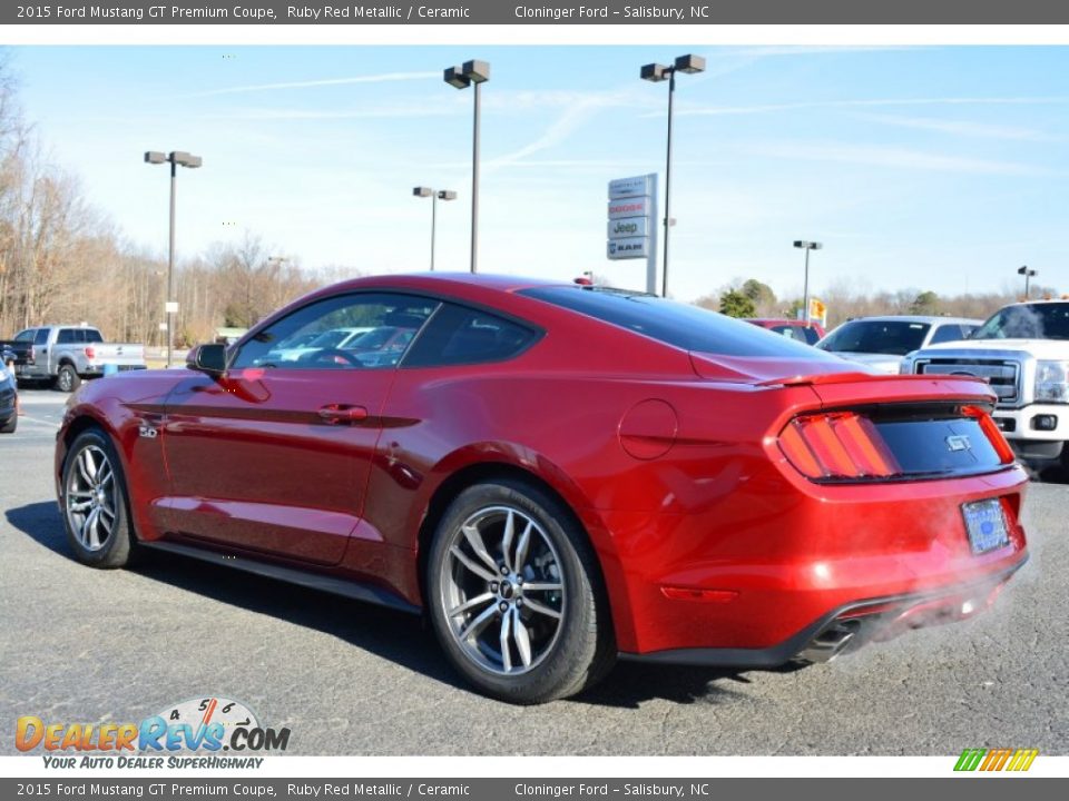 2015 Ford Mustang GT Premium Coupe Ruby Red Metallic / Ceramic Photo #24