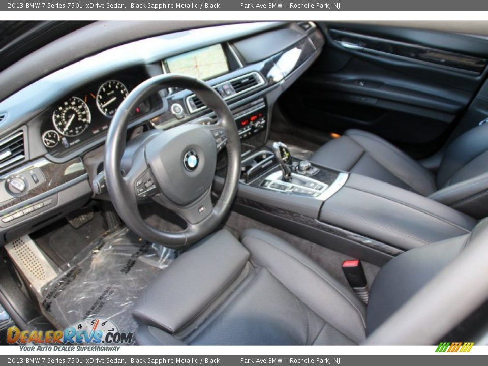 2013 BMW 7 Series 750Li xDrive Sedan Black Sapphire Metallic / Black Photo #8