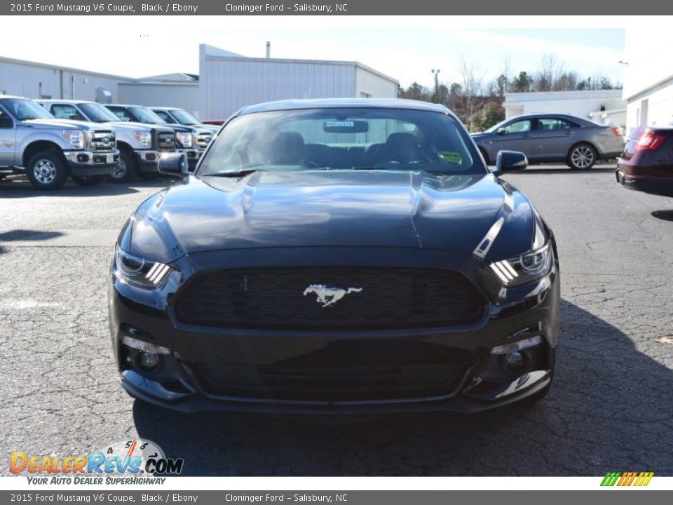 2015 Ford Mustang V6 Coupe Black / Ebony Photo #4