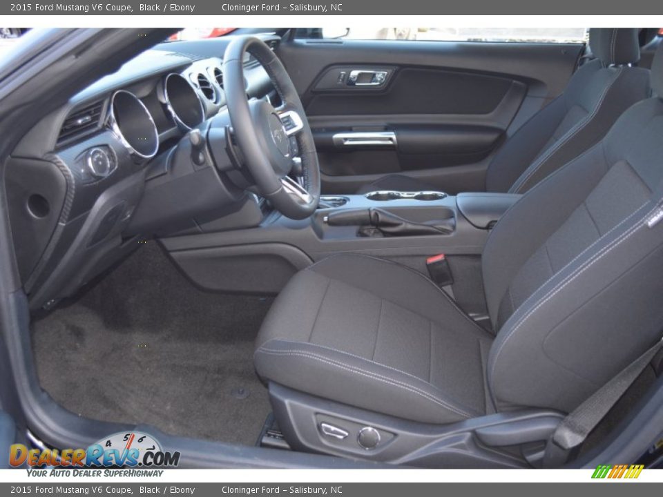 2015 Ford Mustang V6 Coupe Black / Ebony Photo #6