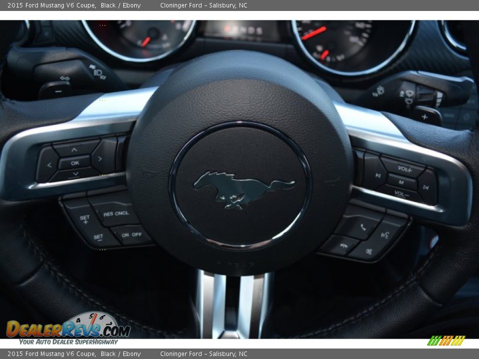 2015 Ford Mustang V6 Coupe Black / Ebony Photo #15