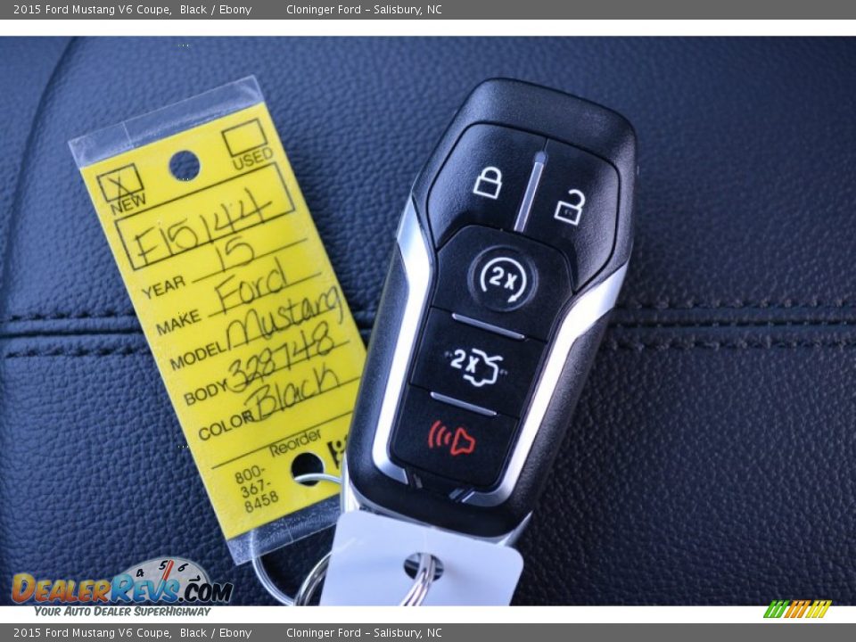 2015 Ford Mustang V6 Coupe Black / Ebony Photo #18