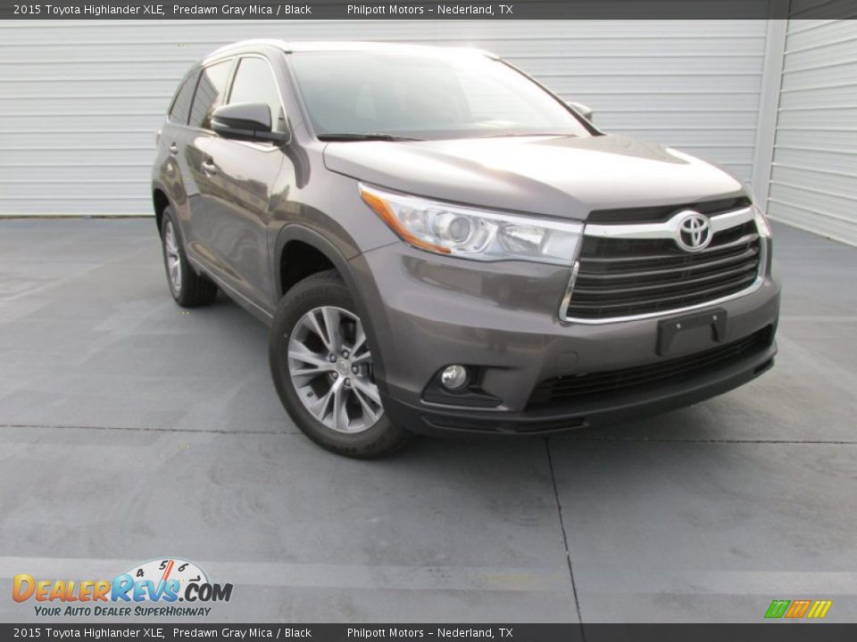 2015 Toyota Highlander XLE Predawn Gray Mica / Black Photo #1