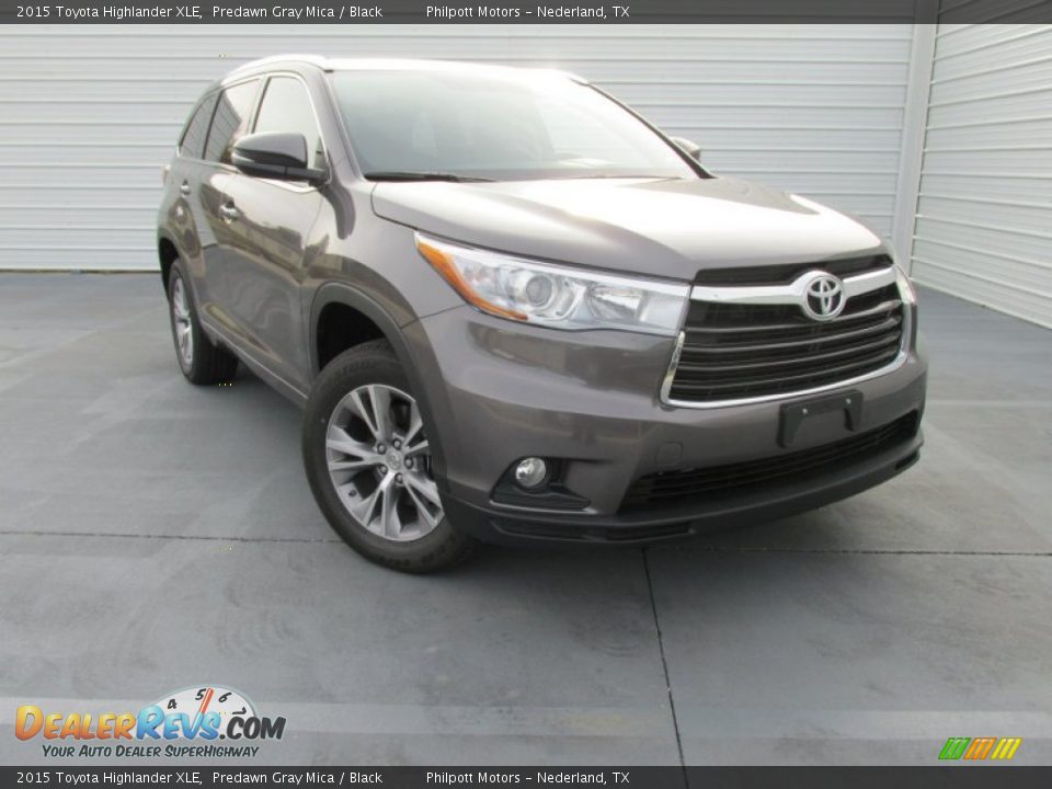 2015 Toyota Highlander XLE Predawn Gray Mica / Black Photo #2