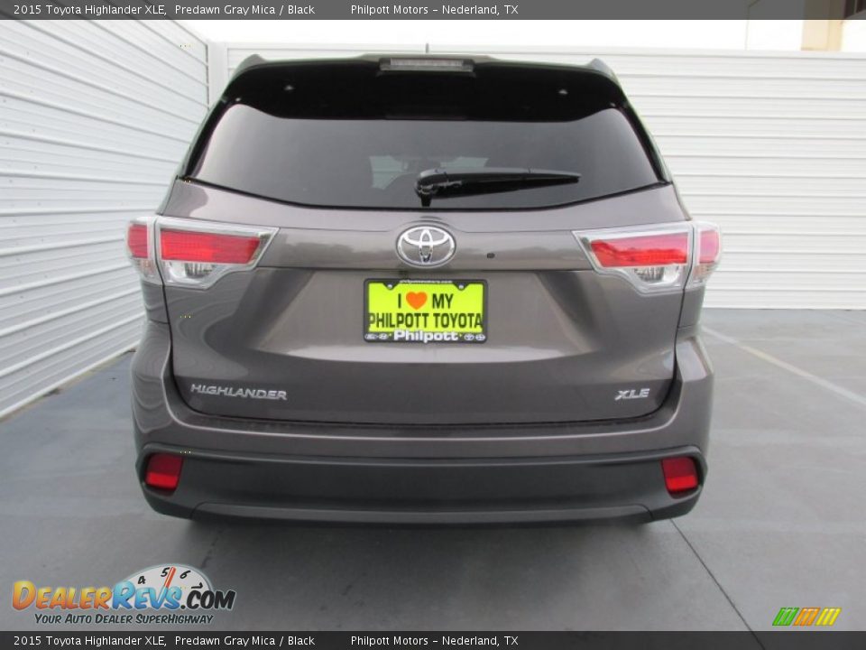 2015 Toyota Highlander XLE Predawn Gray Mica / Black Photo #5