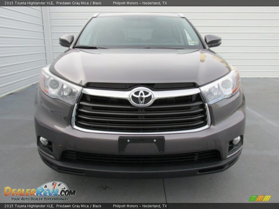 2015 Toyota Highlander XLE Predawn Gray Mica / Black Photo #8