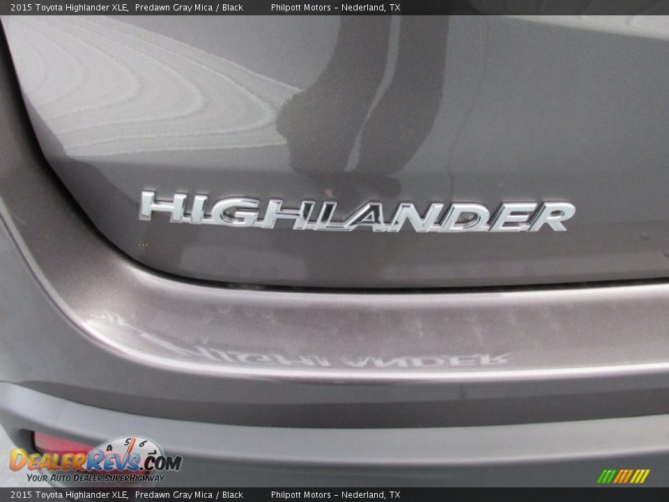 2015 Toyota Highlander XLE Predawn Gray Mica / Black Photo #14