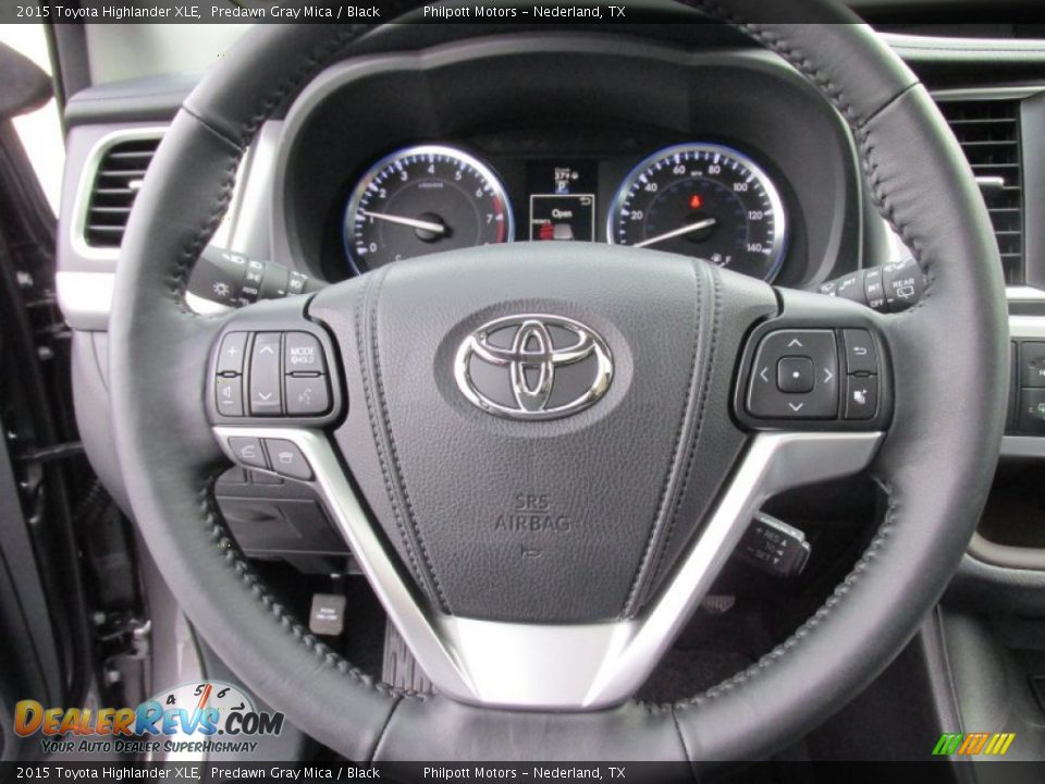 2015 Toyota Highlander XLE Predawn Gray Mica / Black Photo #36