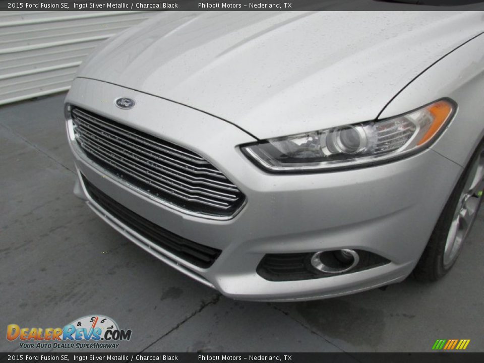 2015 Ford Fusion SE Ingot Silver Metallic / Charcoal Black Photo #10