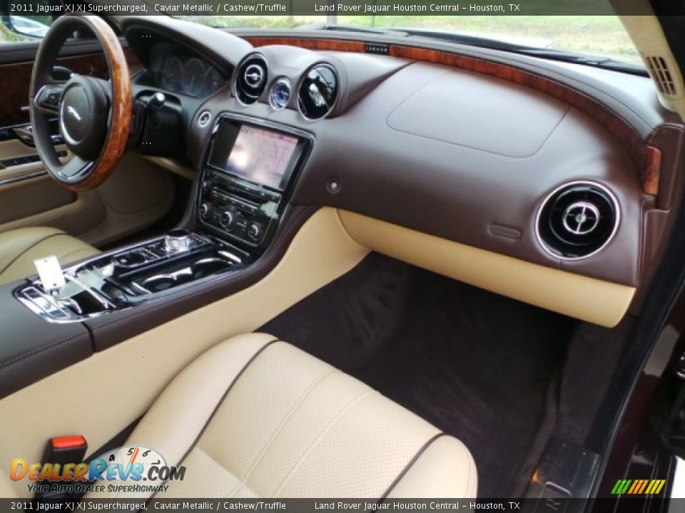 2011 Jaguar XJ XJ Supercharged Caviar Metallic / Cashew/Truffle Photo #32