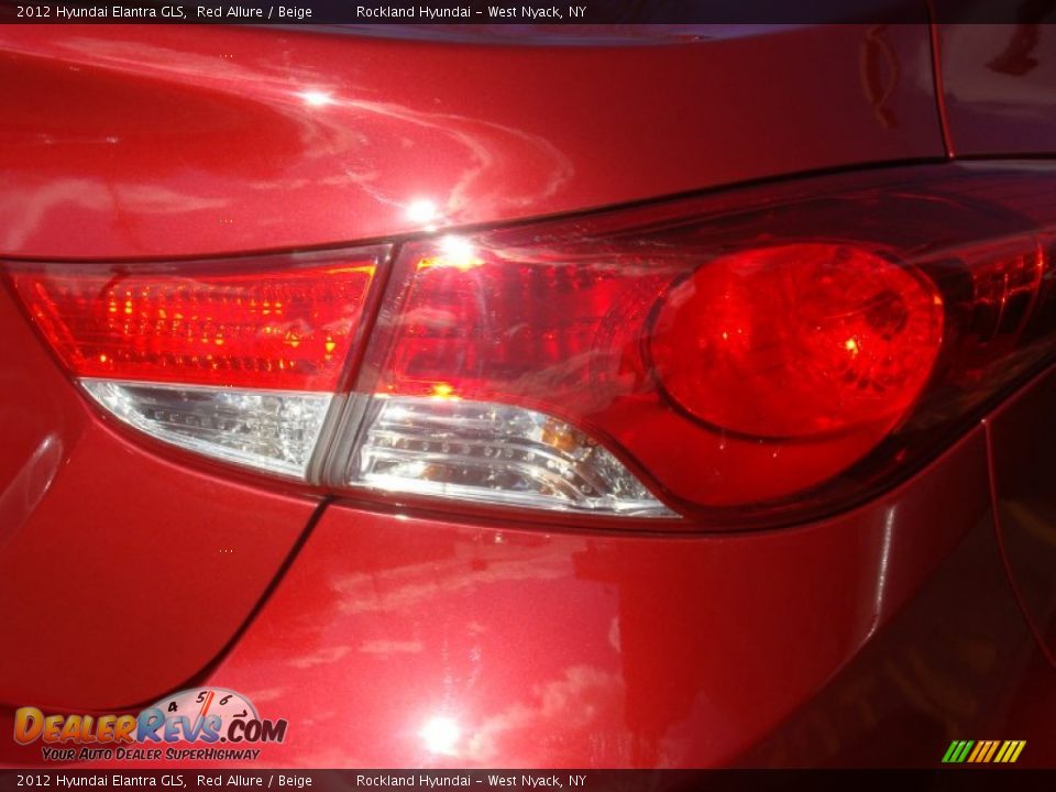 2012 Hyundai Elantra GLS Red Allure / Beige Photo #21
