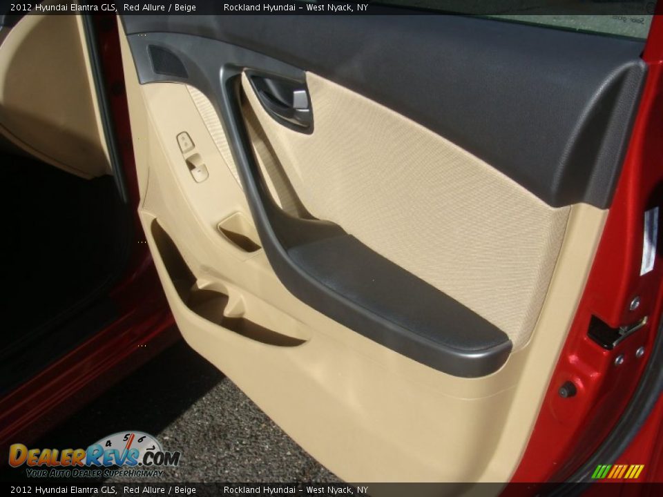 2012 Hyundai Elantra GLS Red Allure / Beige Photo #23