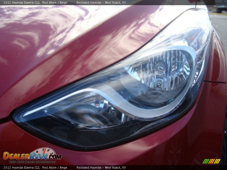 2012 Hyundai Elantra GLS Red Allure / Beige Photo #29