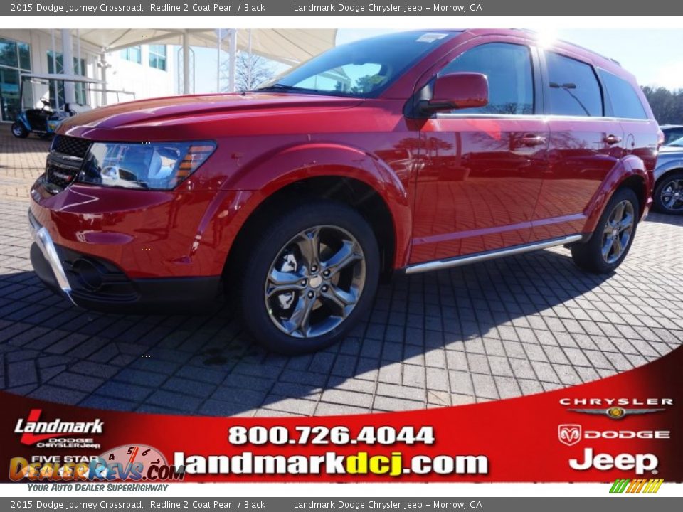 2015 Dodge Journey Crossroad Redline 2 Coat Pearl / Black Photo #1