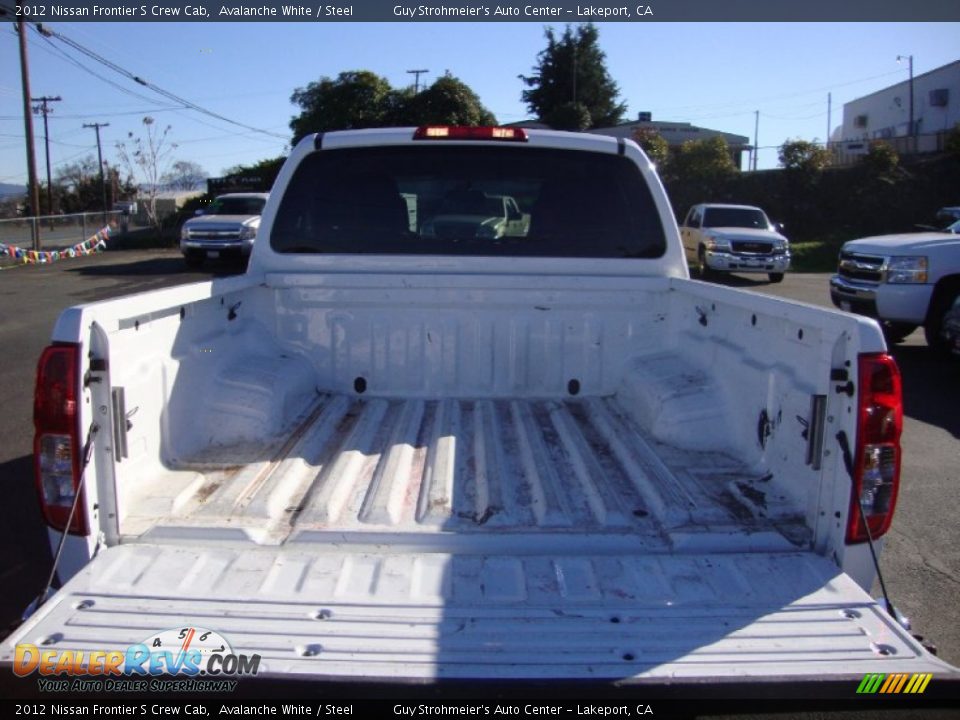 2012 Nissan Frontier S Crew Cab Avalanche White / Steel Photo #23
