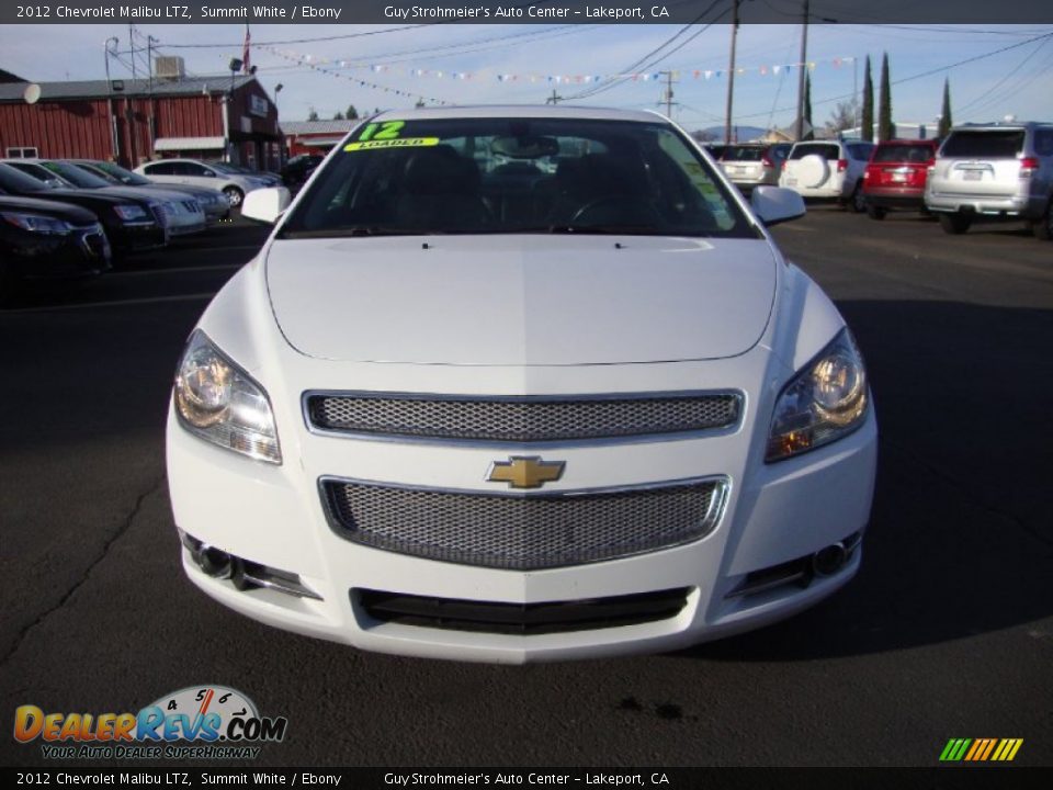 2012 Chevrolet Malibu LTZ Summit White / Ebony Photo #2