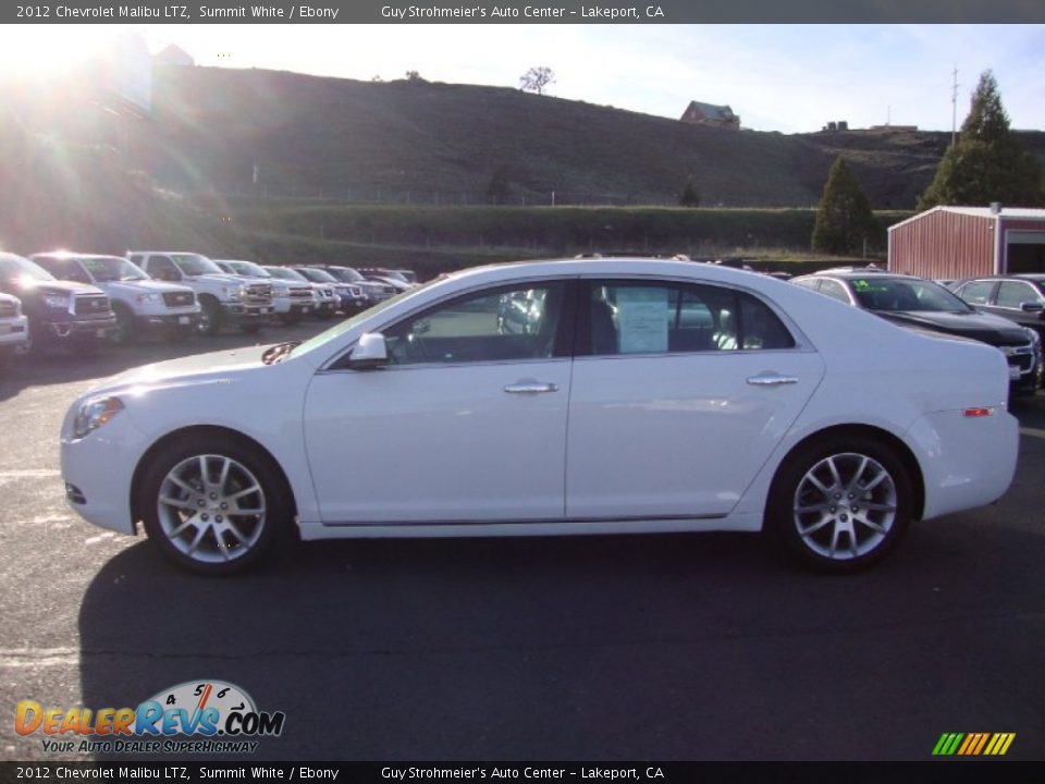 2012 Chevrolet Malibu LTZ Summit White / Ebony Photo #4