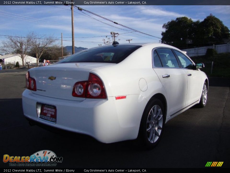 2012 Chevrolet Malibu LTZ Summit White / Ebony Photo #7