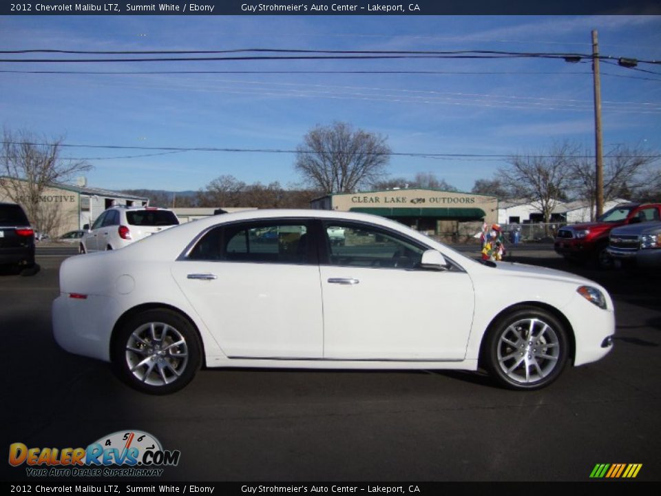 2012 Chevrolet Malibu LTZ Summit White / Ebony Photo #8